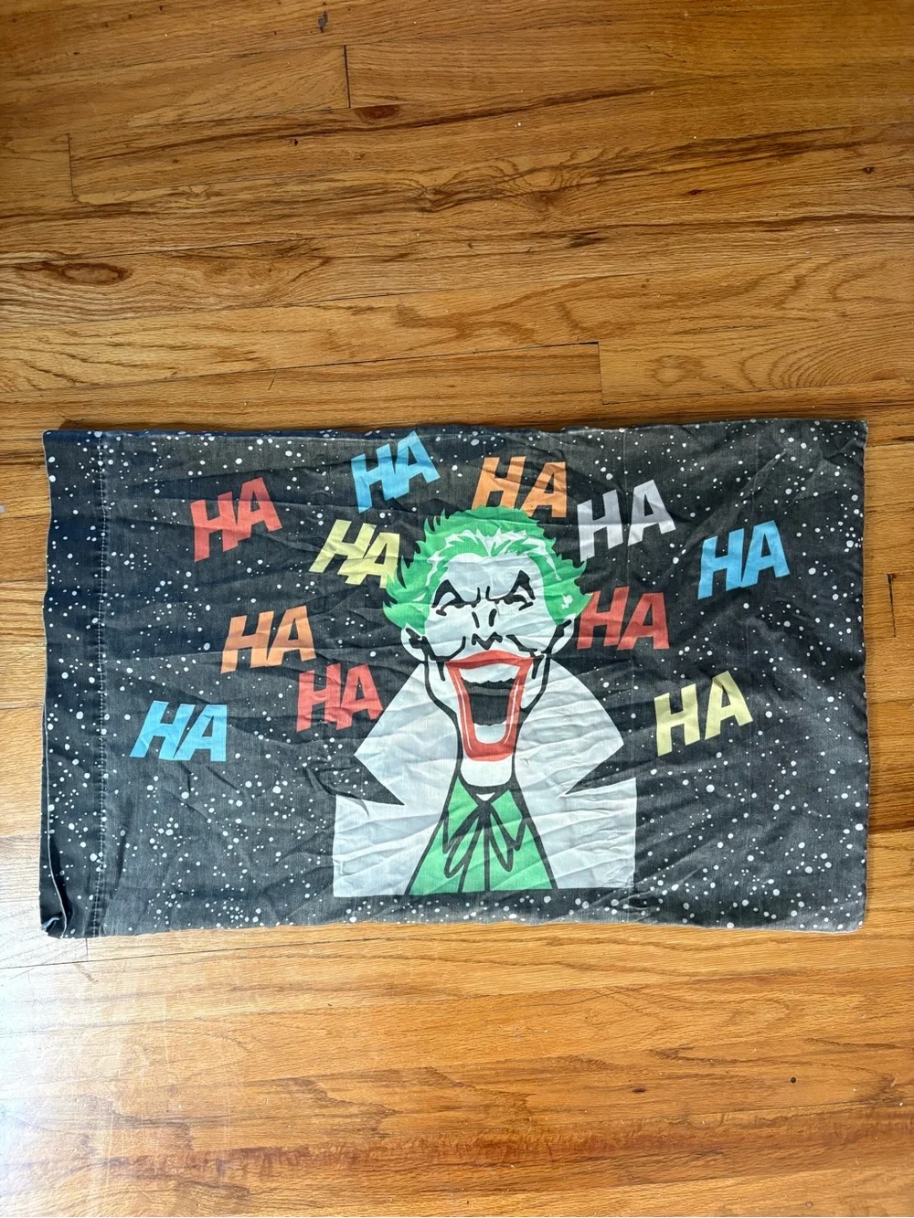 Vintage 1989 DC Batman and Joker Double Sided Pillow Case